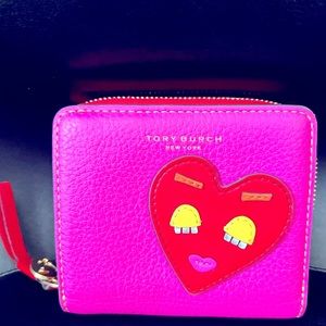 Tory Burch Perry Patchwork Hearts bifold wallet
